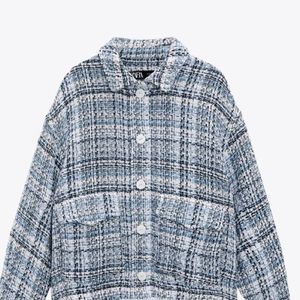 ✅ 【SOLD】 ✅ 
 Zara TEXTURED WEAVE OVERSHIRT